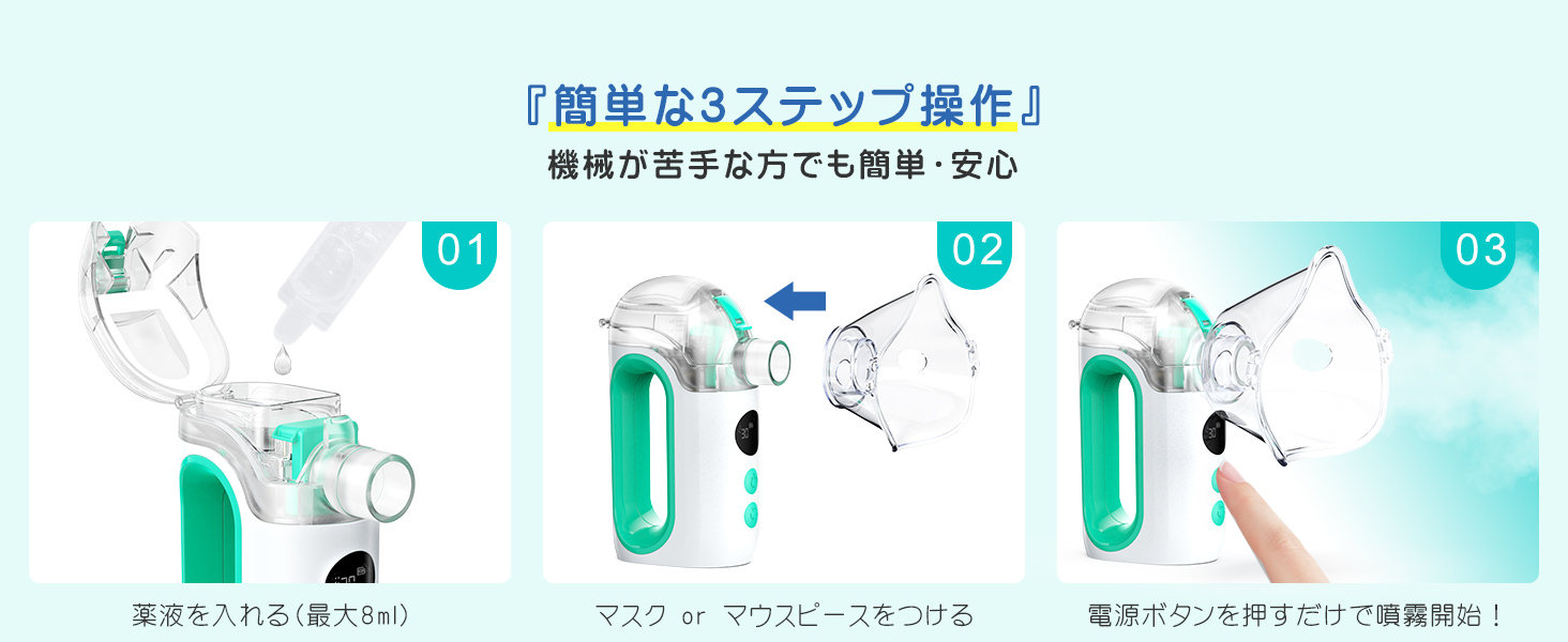 メディケン(MEDIKEN)ネブライザー メッシュ式 ME108